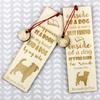 Griffon Bruxellois, Brussels Griffon – Dog bookmark, personalized bookmark – Design 02 | Art-Dog