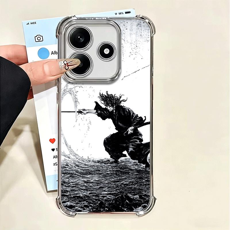 Vagabond Samurai Manga Soft Phone Case For Xiaomi Poco X7 X8 Pro Max X6 X5 X3 F8 Ultra F7 M8 M7 M5S Redmi 15C 15A 15 14C 13C 12C