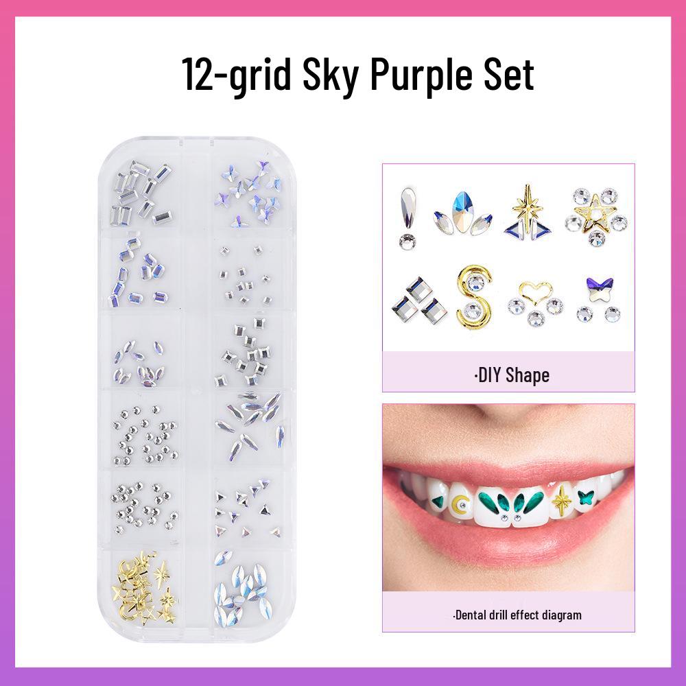 Dazzling Dental Drill Set with Personalized Cosmetic Teeth Gems and Stickers