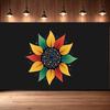 Durable Material Artistic Banner Sunflower Banner Vibrant Colors for Photo Shoot Event Backdrop Exhibition Display