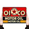 Винтажный металлический знак Texaco Motor Oil для стены Ретро Красный Желтый Потертый дизайн Легко повесить Прочный Железный Декор для дома