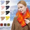 USB Heated Shawl Heating Scarf Adjustable Temperature Electric Warm Neck Wrap