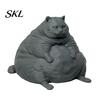 Decorative Cat Model 3D Printed Fat Figurine, Modern Sitting Statue for Desk Decor, Animal Shape Collectible Ornament, Lovers Gift Minimalist Figure