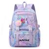 Cute Cartoon 26 English Letters Printed Backpack Schoolbag for Teenager Student Girl Boy Bookbag Large Capacity Waterproof Travel Bag Mochila