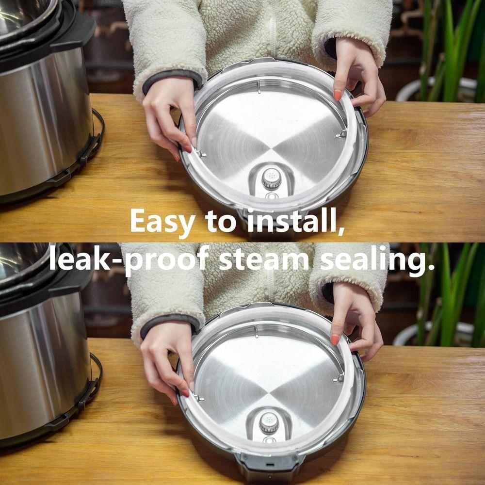 Non-Toxic Pressure Cooker Sealing Ring 3/4/5/6/8 Quarts Pressure Pot Silicone Gasket