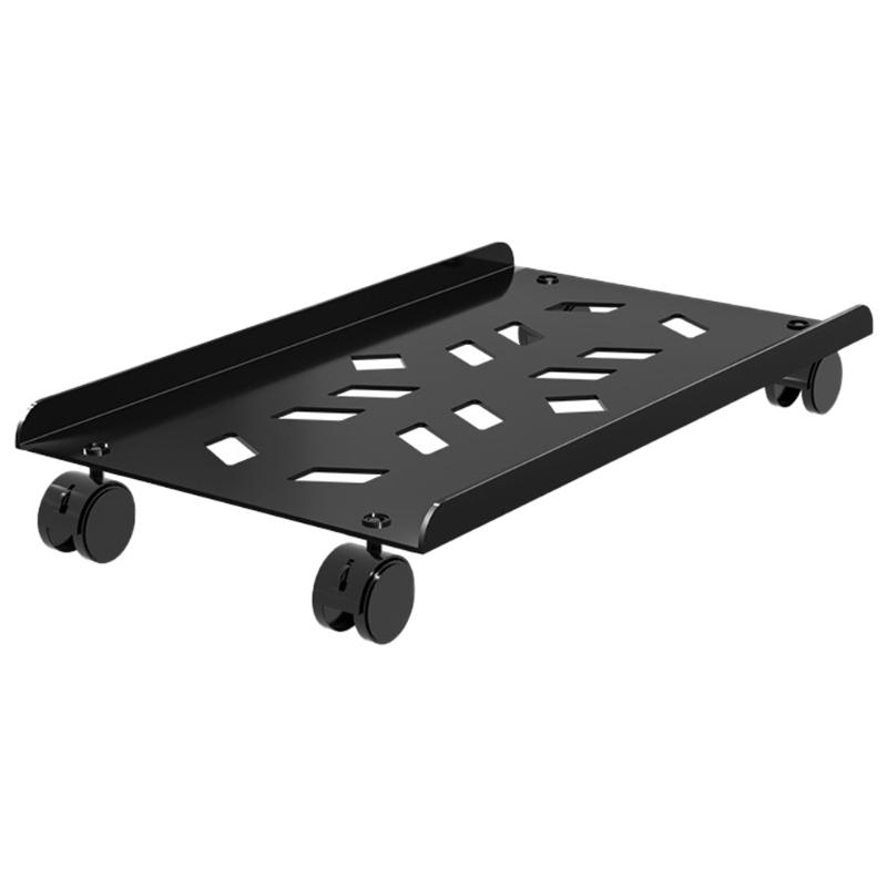 Мобильная подставка для ЦП для ПК Регулируемая подставка для компьютерного корпуса на 4 колесах Подставка для ЦП под стол для отвода тепла