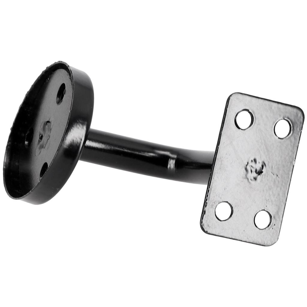 Черный кронштейн для поручня с настенной опорой надежно закрепит ваш поручень