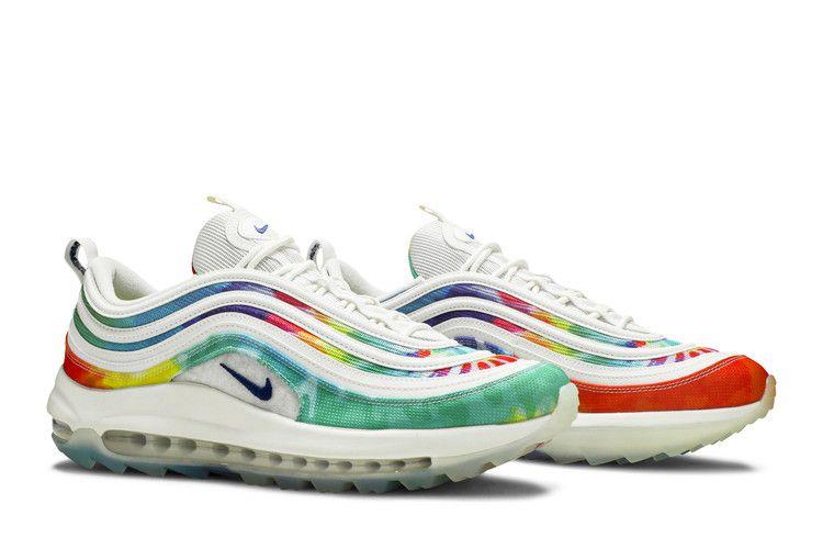 Men's Sneakers Nike Air Max 97 Golf Tie Dye Summit White/Lemon Venom-Indigo Fog-Deep Royal Blue