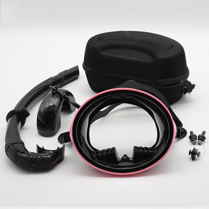 Anti-fog Full Face Snorkel Mask HD Large Frame Spearfishing Oval Diving Goggles Adult