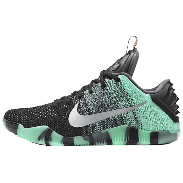 Nike Kobe 11 Elite Low 'All Star - Northern Lights' (Unisex) Green Glow / Black-Persian Violet Basketball Shoes 822521 305