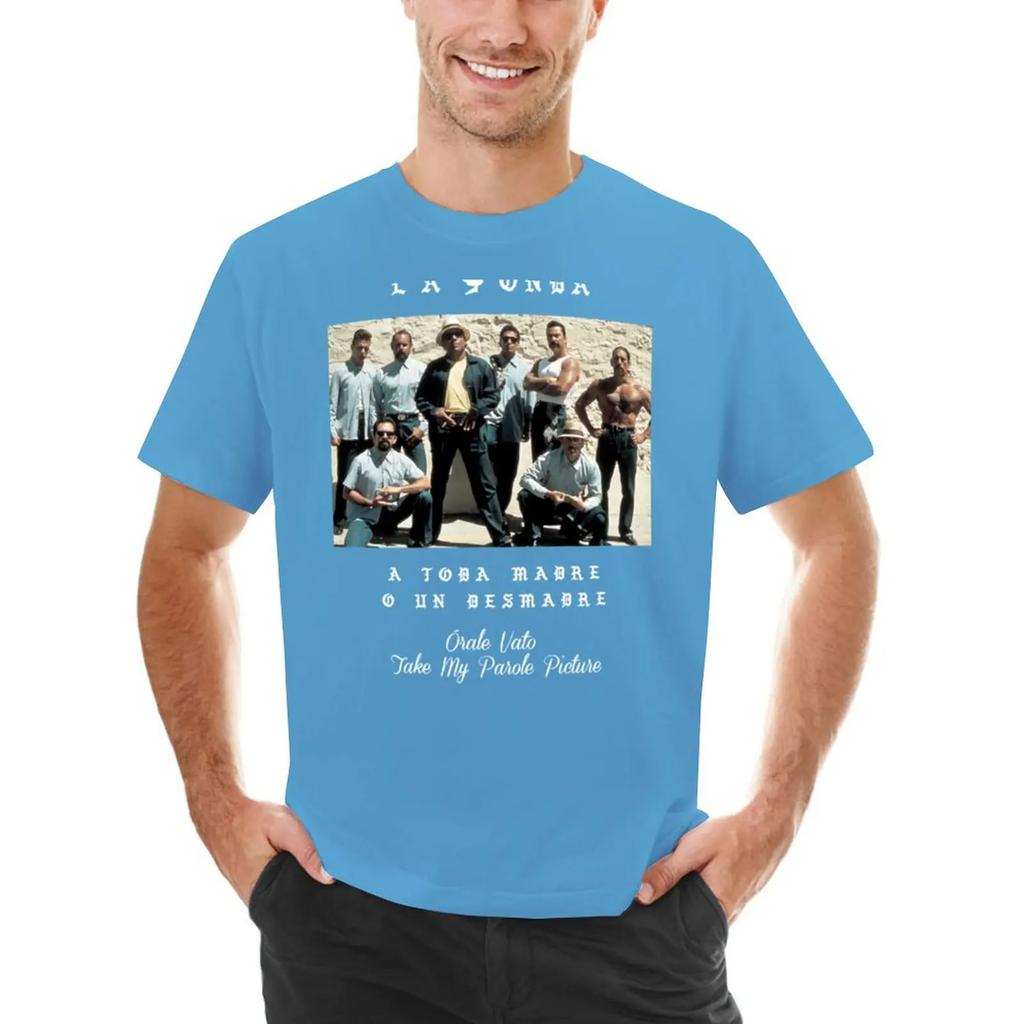 La Onda Кровь за кровь ограниченное издание Vatos Locos редкая коллекция Футболка аниме черные мужские высокие футболки