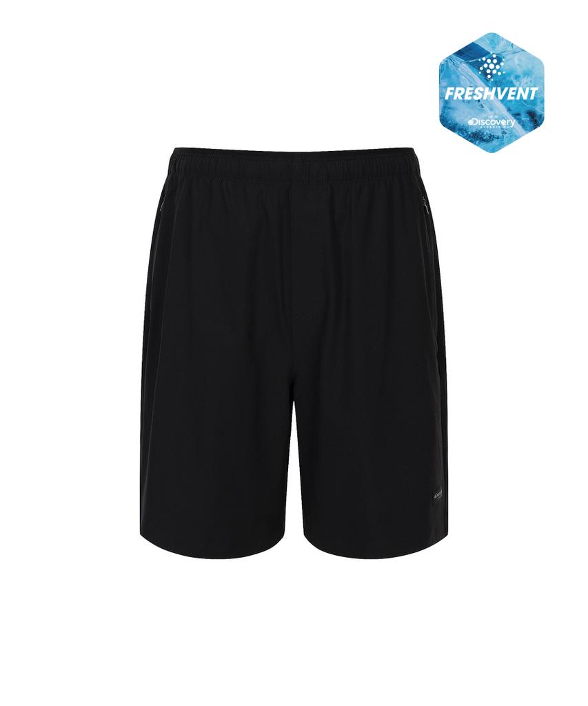 DISCOVERY EXPEDITION Men'S Freshvent Essential Stretch Shorts (Black)