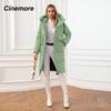 Cinemore Женская куртка, зима 2024, теплые длинные парки, верхняя одежда с капюшоном, женская одежда, модный пуховик, женское пальто 06