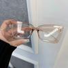 Luxury Cool Cat Eye Eyeglasses Frames Women Men Transparent Clear Brand Designer Optical Frame
