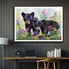 5D Diy Diamond Painting Bear In The Garden Cross Stitch Set Full Diamond Embroidery Mosaic Art Picture of Rhinestones Decor Gift