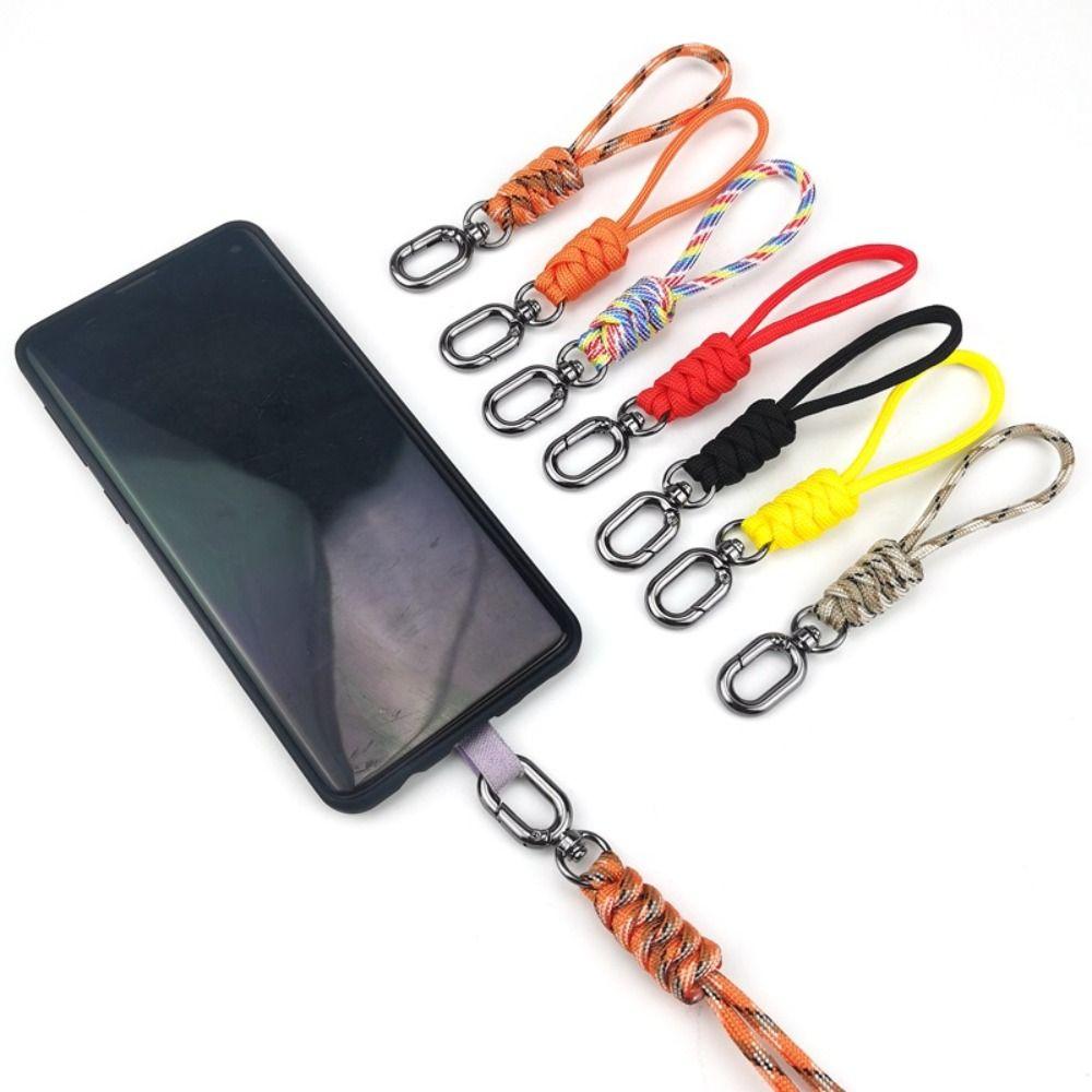 8 Styles Paracord Keychain Lanyard High Strength Parachute Cord Keychain Outdoor Tool
