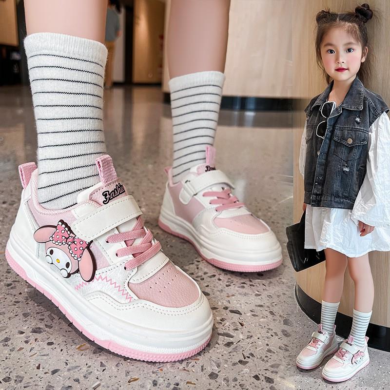 Kids Cartoon Sneakers Girls Boys Soft Sole Slip Resistant Hook Loop Casual Shoes