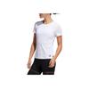 Футболка Prime Solid Slim Fit с круглым вырезом и коротким рукавом, женские топы, белый, черный FL8784