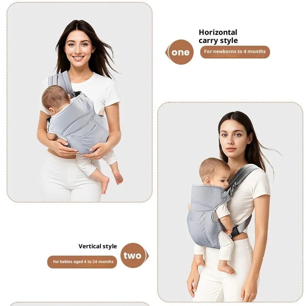 Multifunctional Use Baby Wrap Carrier Portable Type Baby Swaddle Strap Newborn Sling  3-48 Month