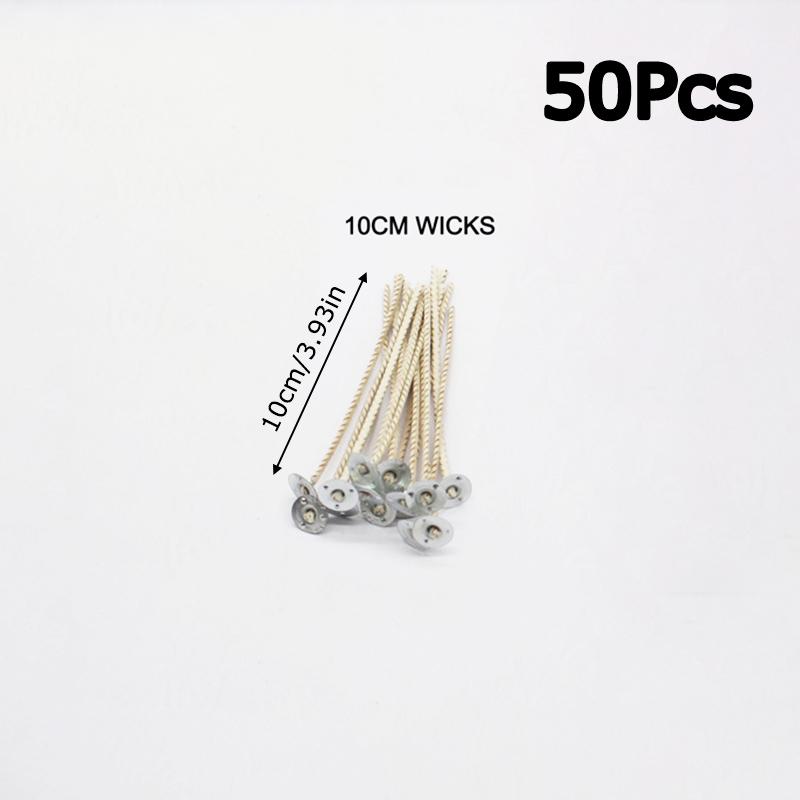 50 шт. Фитильная технология Идеально для изготовления свечей Свечные фитили Сделай сам 40 прядей Ароматерапия 8 см 10 см 15 см 20 см