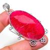 Кашмирский рубин натуральный драгоценный камень ручной работы подарочный ювелирный кулон 2.72" B6s19