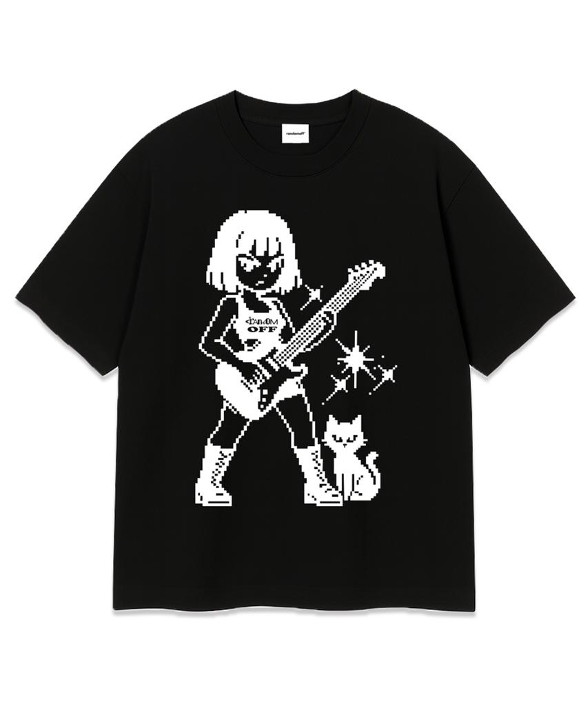 RANDOMOFF Pixel Guitar Kid Over Fit T-Shirt (3Color)