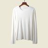 Fashion Style Minimalist Long Sleeve round Neck Knitting Bottoming Shirt Foreign Trade Original Order Pullover Keep Warm Tops
