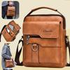 Men's Business Commuter Crossbody Bag - Water-resistant Large Capacity Durable Leather Shoulder Bag with Premium Design for Office & Travel