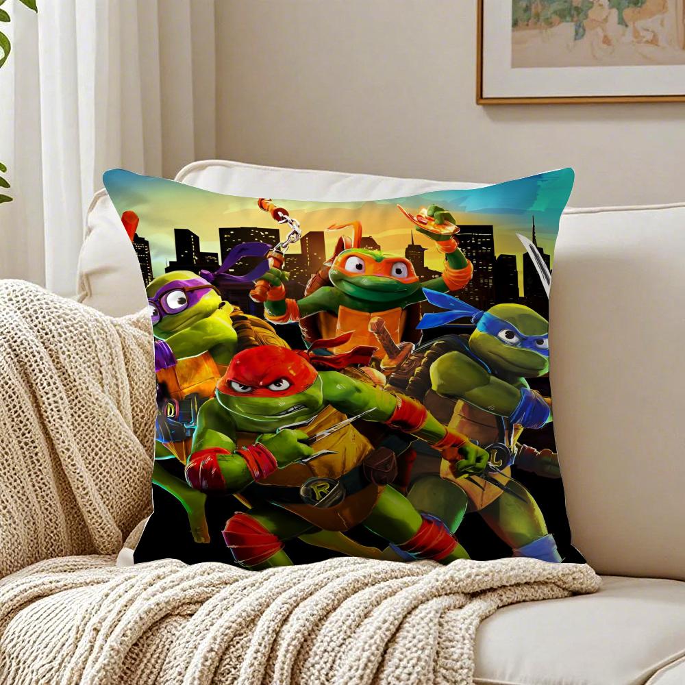 Teenage Mutant Ninja Cushion Cover Pillowcase Antidustmite living Room Sofa Decor Cushion Room
