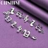 CHSHINE 925 стерлингового серебра музыкальная нота браслет цепь для женщин модные ювелирные изделия с подвесками