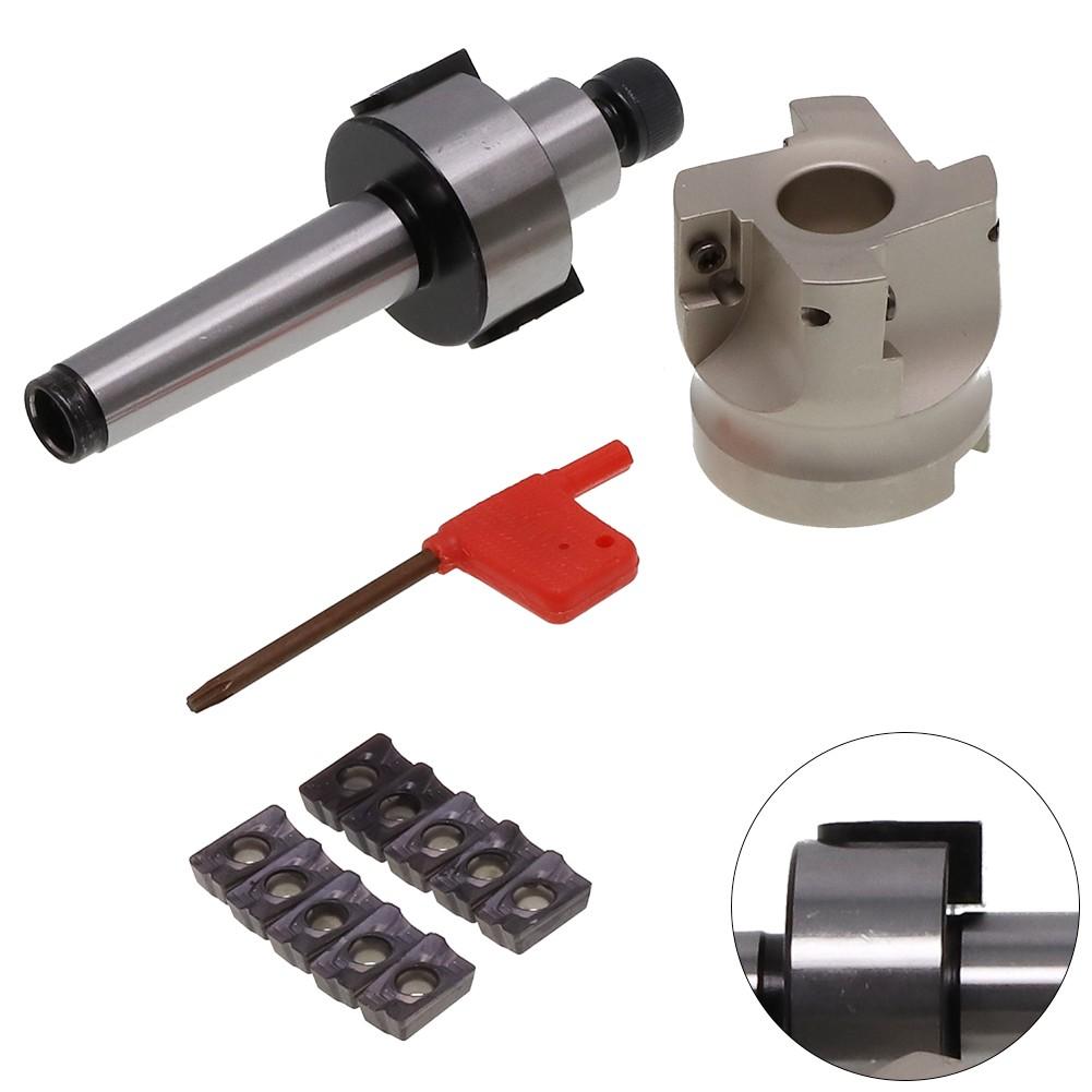 Фреза торцевая 4-х канавочная MT2-FMB22 400R 50 мм + 10 шт. твердосплавных пластин APMT1604