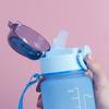 Бутылка для воды 1 л с соломинкой градиентная бутылка для питьевой воды герметичная откидная крышка