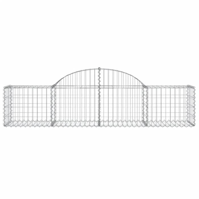 VidaXL Arched Gabion Basket Gabion Cage Gabion Wall Stone Basket Gabion for Stone Garden Patio Exterior 153492