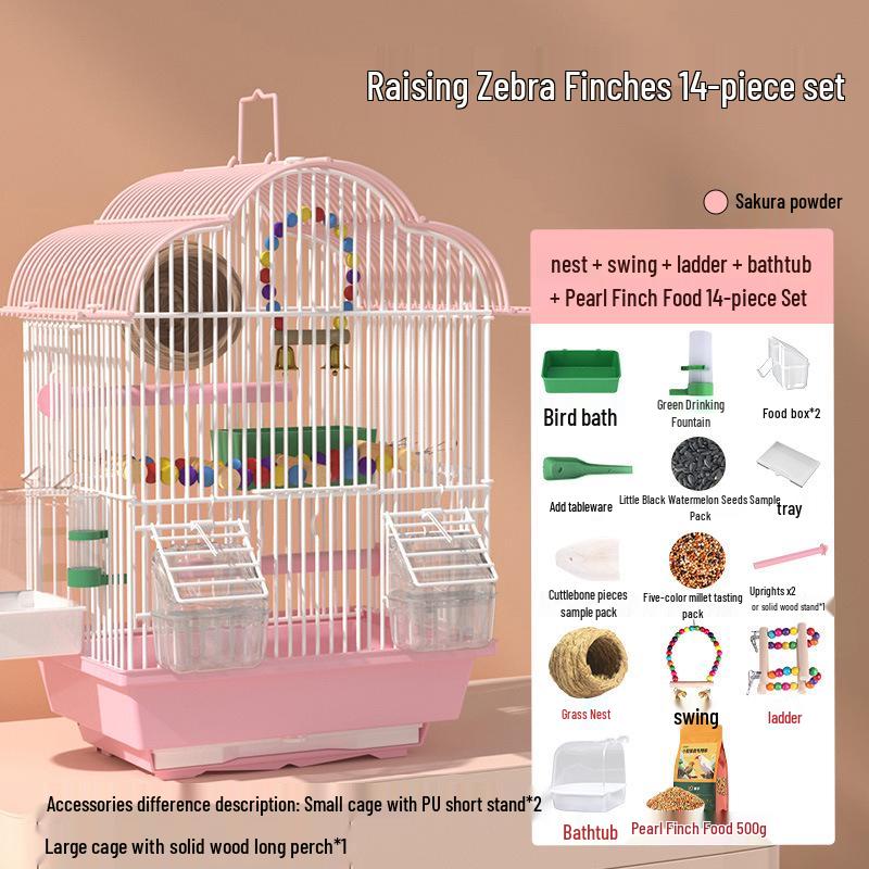 Новая Экологическая Птичья Вилла: Маленькая клетка для попугаев, например, для кореллы, ожерелового попугайчика, волнистого попугайчика, жемчужного