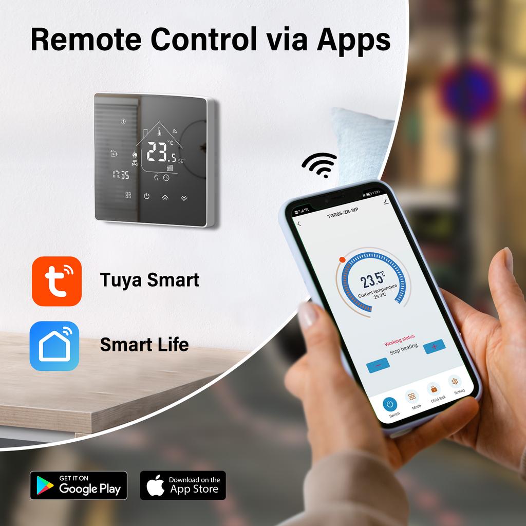 Beok WiFi Water Warm Floor Heating Thermostat Smart Home Temperature Regulator Tuya/Smart APP Alexa Alice Google