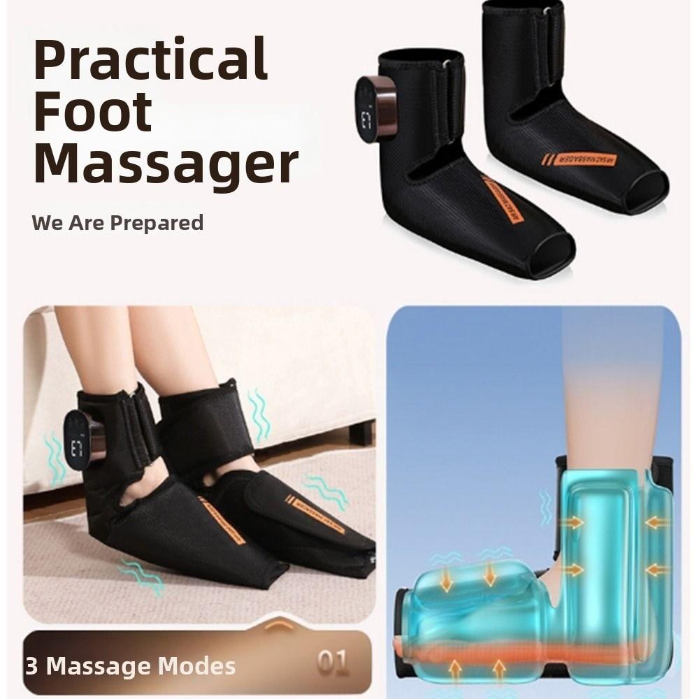 1Pair Heating Function Electric Foot Massager Foot Protection Brace  Ankle Joint Support