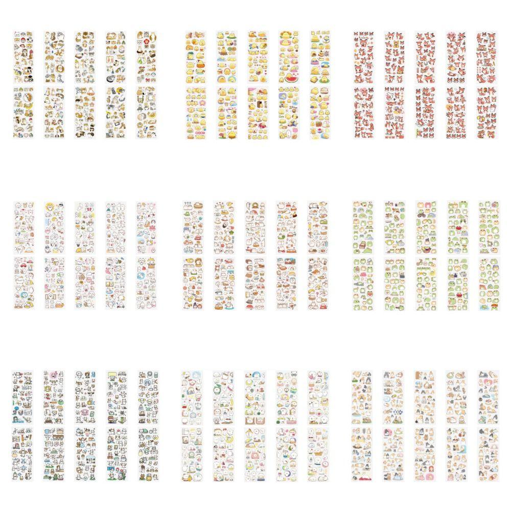 20pcs DIY PVC Sticker Cartoon Patterns Water Bottle Decor Cute Notebook Decoration  Children