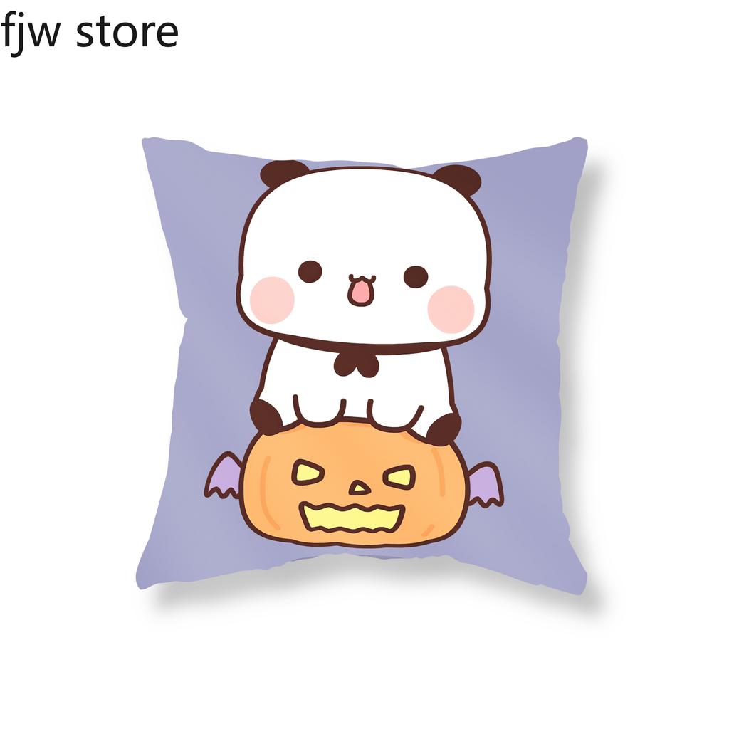 Halloween Decoration Throw Pillow Cover Cute Baby Panda Boob Cushion  Witch Vampire Pumpkin Party  Sofa Home