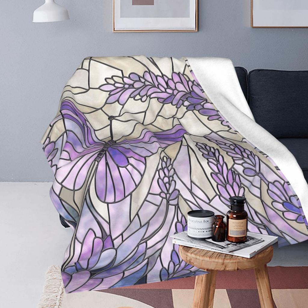 Lavender Morning Bliss Blanket Flannel Sofa Throw Blanket Lightweight for Couch Bedding Outdoor Throws Bedspread Quilt