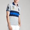 Polo Ralph Lauren Big Pony Stripe Embroidered Short Sleeve Polo Shirt Men Tops Gray 710784714-001