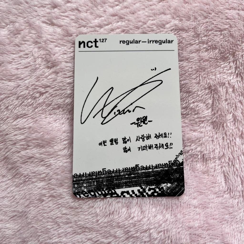 [Б/У] NCT127 ВИНВИН Коллекционные карточки Официальный корейский мерч