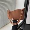 This Year's Popular 2025 Winter New Versatile Shoulder Underarm Bag Temperament Simple Solid Color Handbag Women's Bag