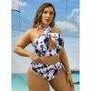 Новые сексуальные бикини с высокой талией, женский купальник, женский комплект бикини с принтом, большой размер, купальный костюм, летний бикини