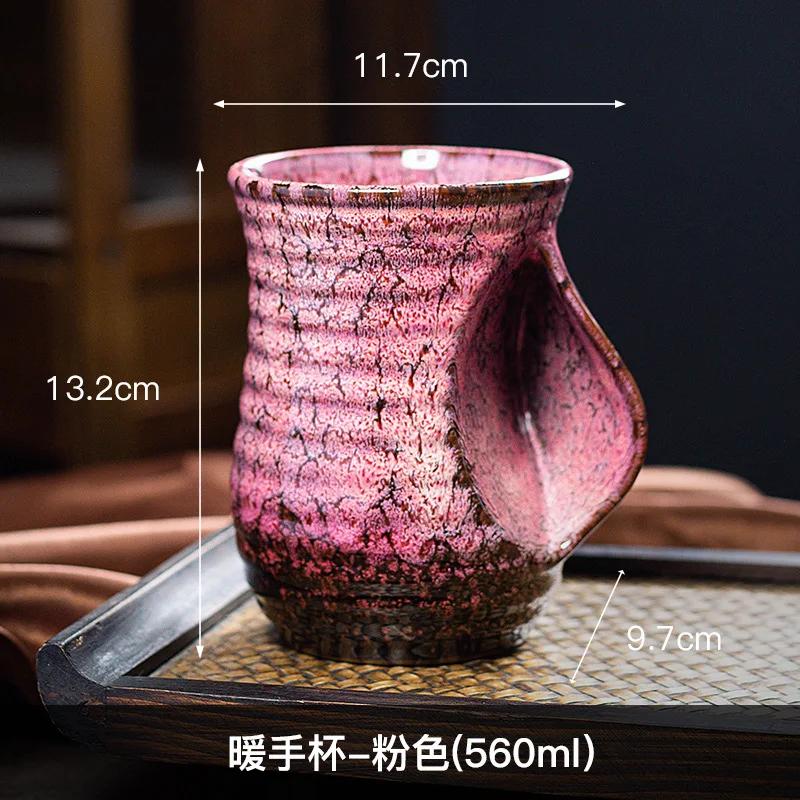 Керамическая печь Чашка Кофейная чашка Креативная кружка-грелка для рук Большая чашка для воды Паровой кувшин отChin