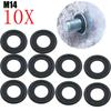 10Pcs Auto Engine Oil Drain Plug Gaskets Sealing Oring Replacement Black Rubber 12616850 Car Accessories