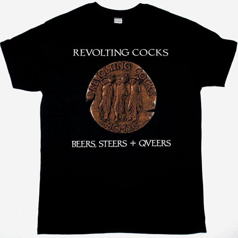 Revolting Cocks Beers, Steers Queers Black T-Shirt S-5XL Unisex T-Shirt
