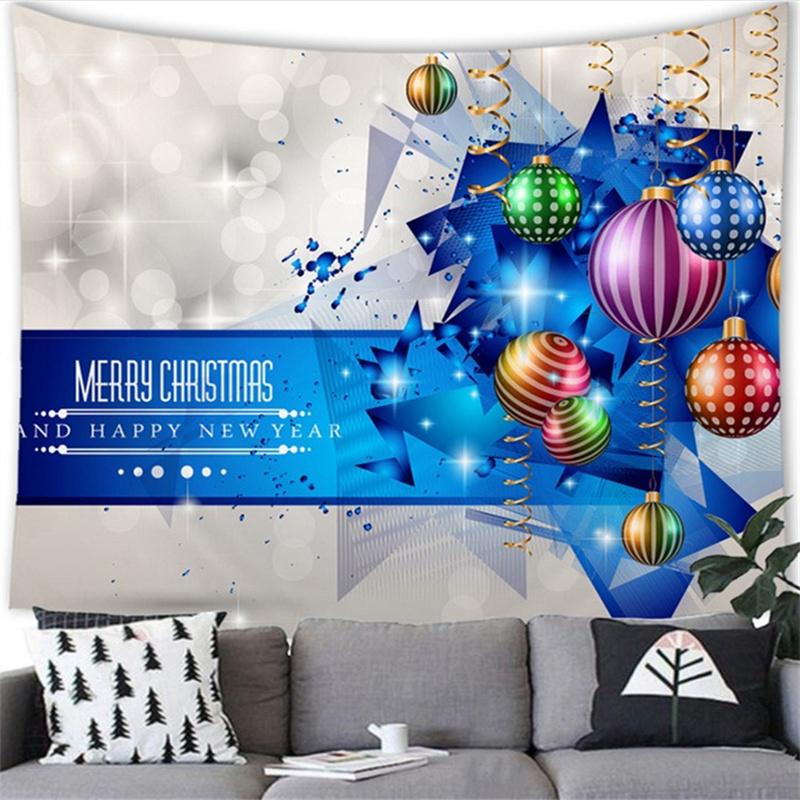 Рождество, Новый год, Рождественский подарок, украшение, гобелен с принтом, украшение для дома, гостиной, спальни, стены, гобелен