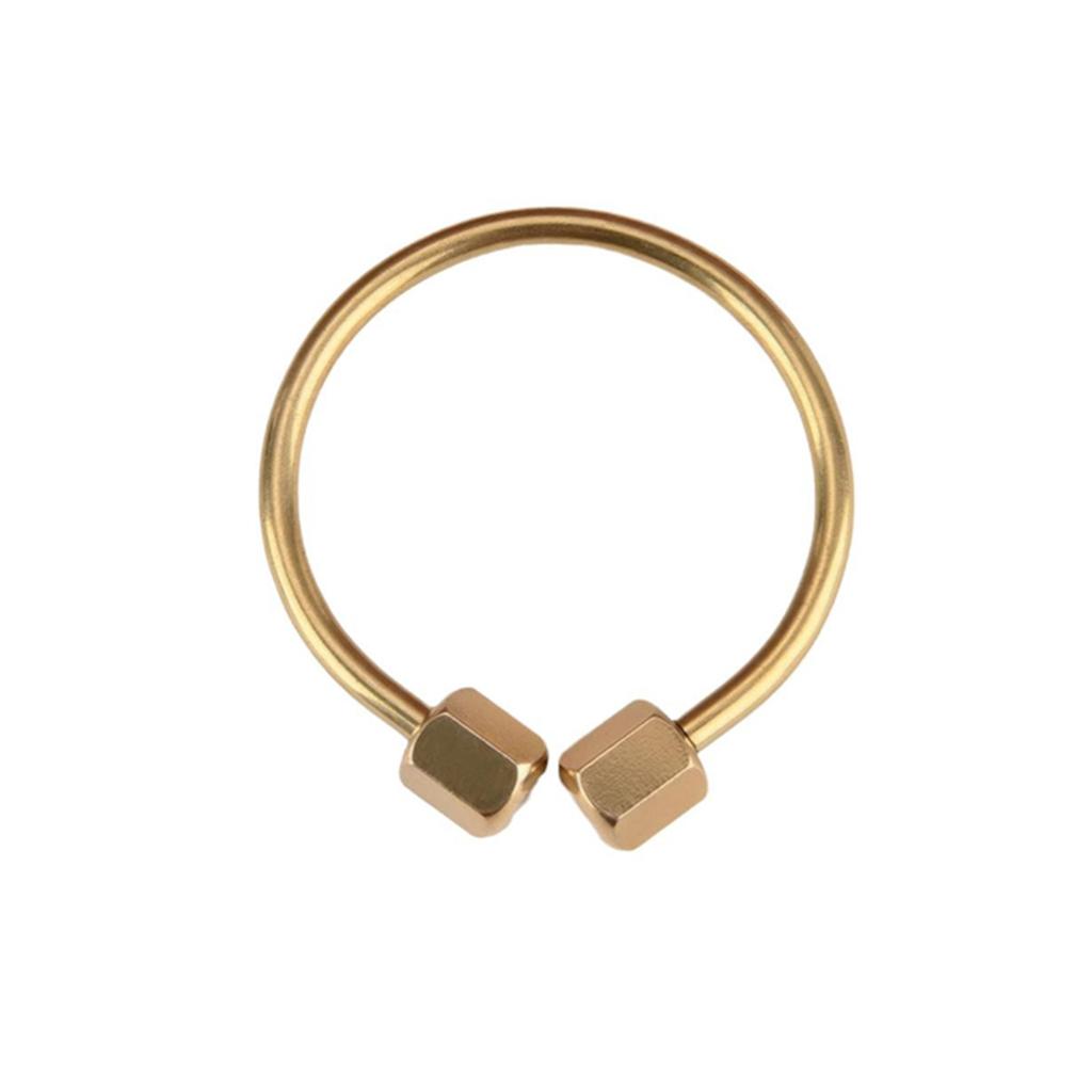 Durability Brasses Wristband Keychains Clasps Light Weight Antique Bronze Key Rings for Key Tool Accessories Outdoor Gears