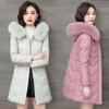 Sheepskin Leather Jacket Women's Down Jacket 90 White Duck Down Women's Medium Length Large Size Fur Jacket Slim Leather Jacket