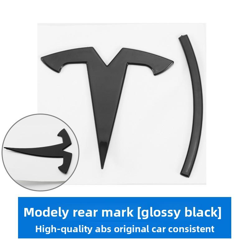 kpjgs1 3d ABS Chrome Black Red Logo Dual Motor Emblem Letters Car Trunk Badge For Tesla Model Y 3 X S Dual Motor Sticker Accessories